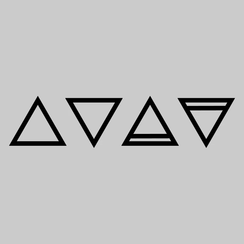Elements, symbols, triangle, magic, occult