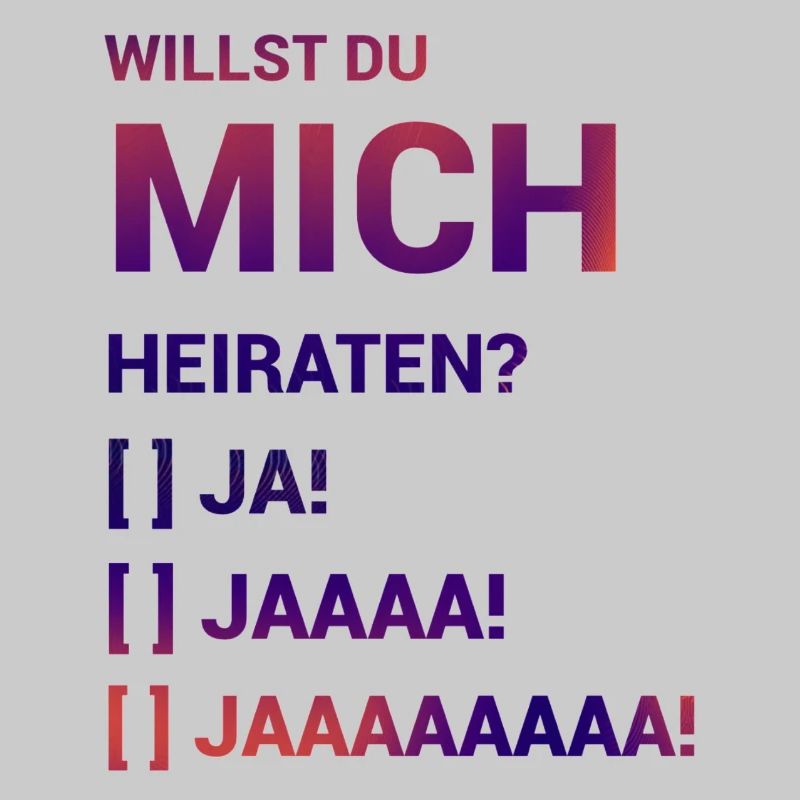 Willst Du mich heiraten Heiratsantrag