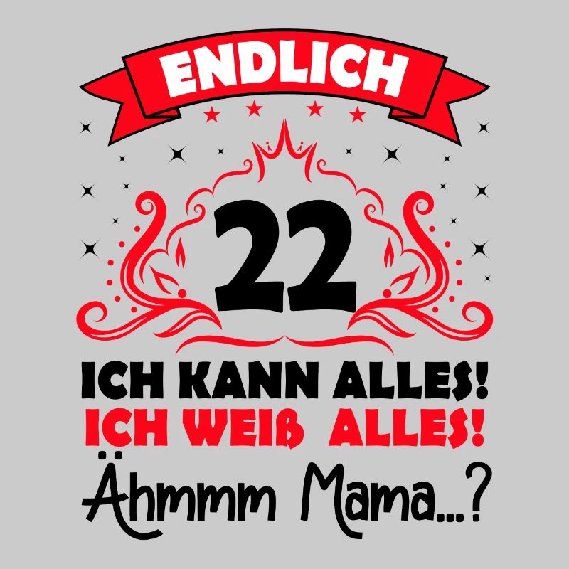 22 Geburtstag Mädchen Junge Fun Geschenk lustig