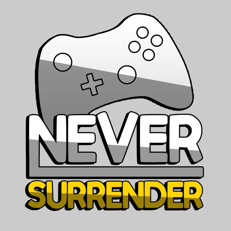 NEVER SURRENDER (Yellow) + Controller - Gaming