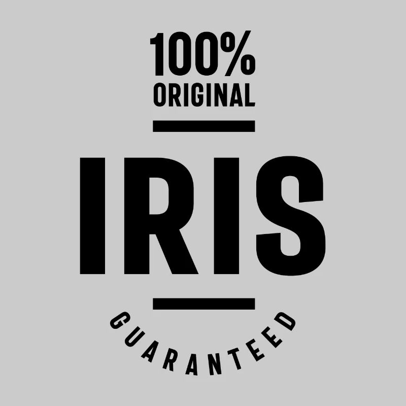 Iris personalisierter Name Geburtstagsgeschenk