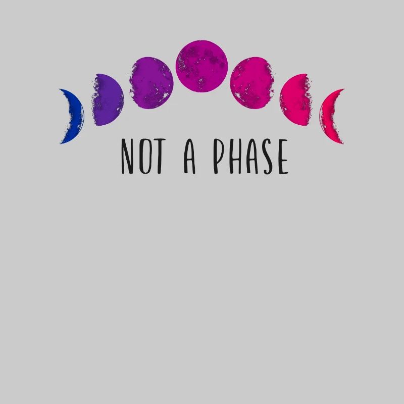 Bisexual Bi Pride Flag Moon Not A