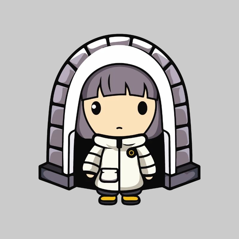 Winter Eskimo Iglu Comic