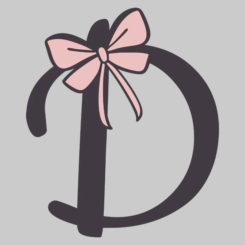 Anfangsbuchstabe D Schleifchen