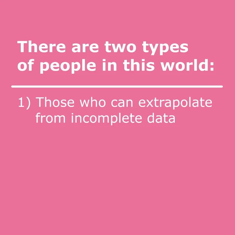 peope extrapolate incomplete data