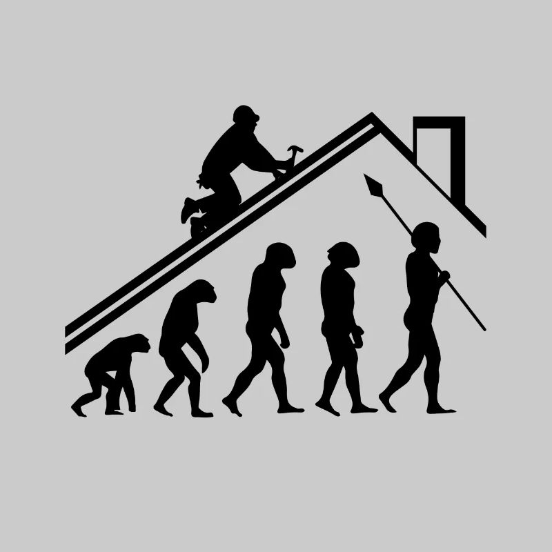 Dachdecker Evolution Geschenk