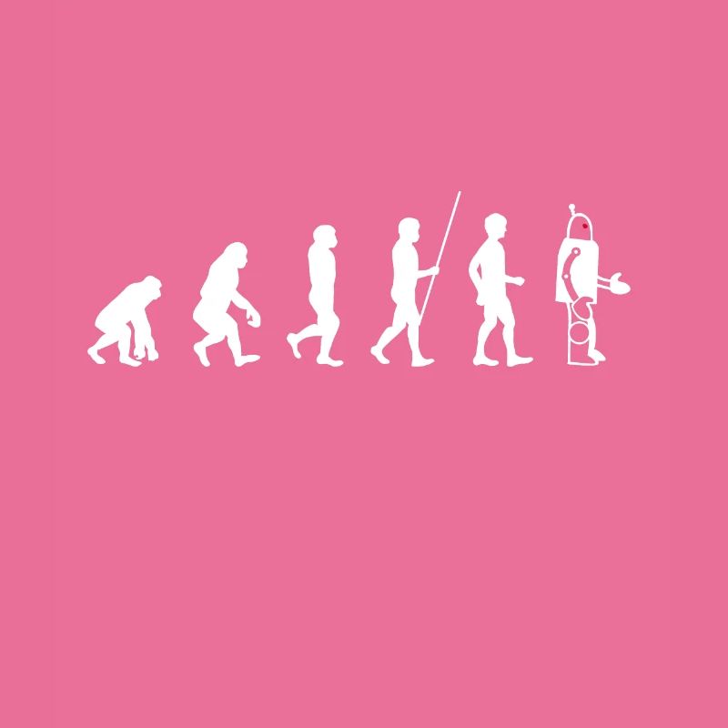 Evolution - Roboter - Weiß