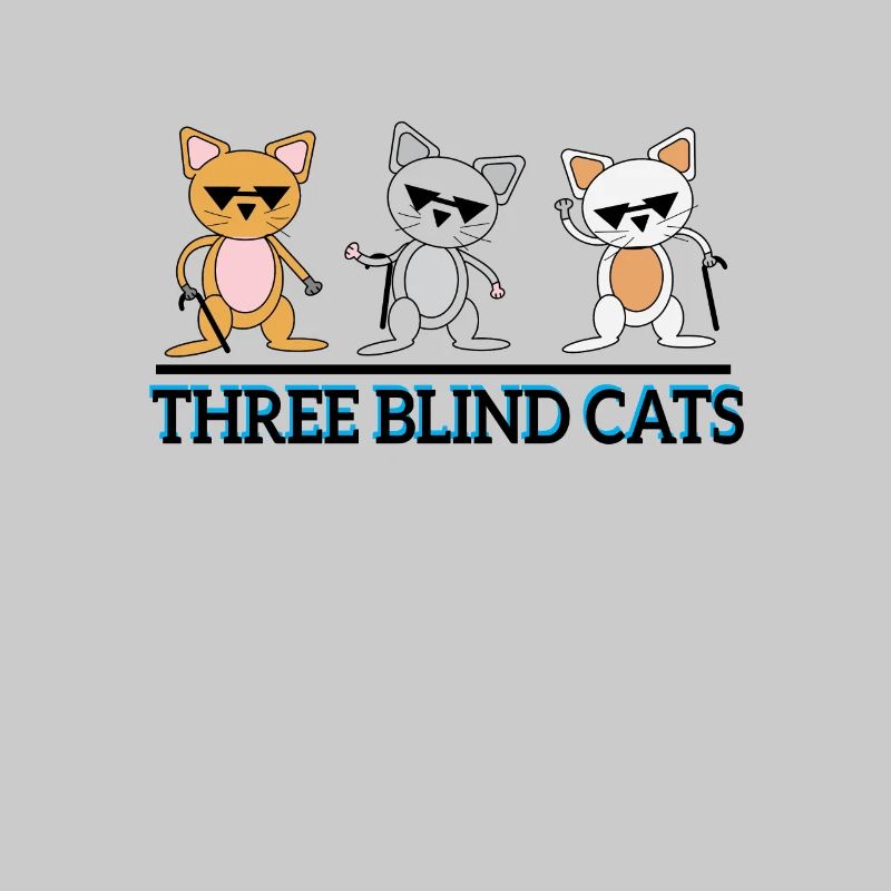 Drei Blinde Katzen - Katzendesign Geschenkidee