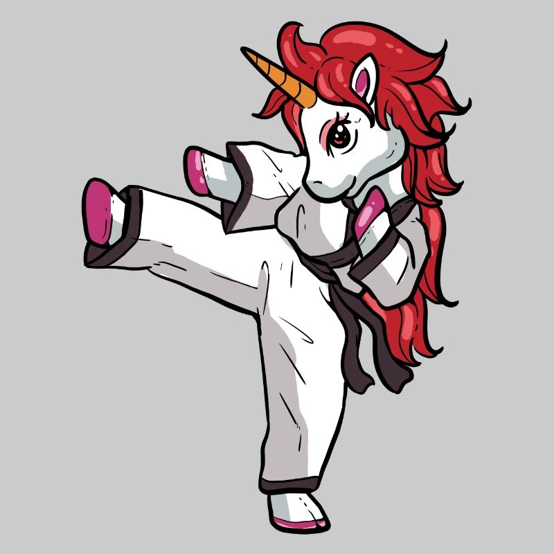 Karate Einhorn Judo Kampf Kampfkunst Ninja Jitsu