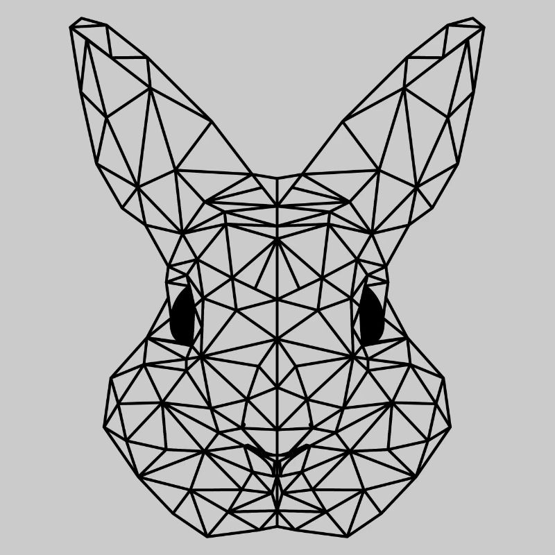 POLYGON bunny triangle easter bunny easter gift