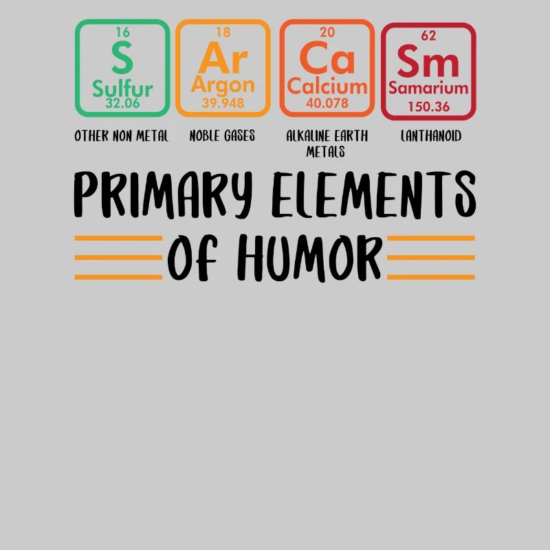 Primäre Elemente des Humors