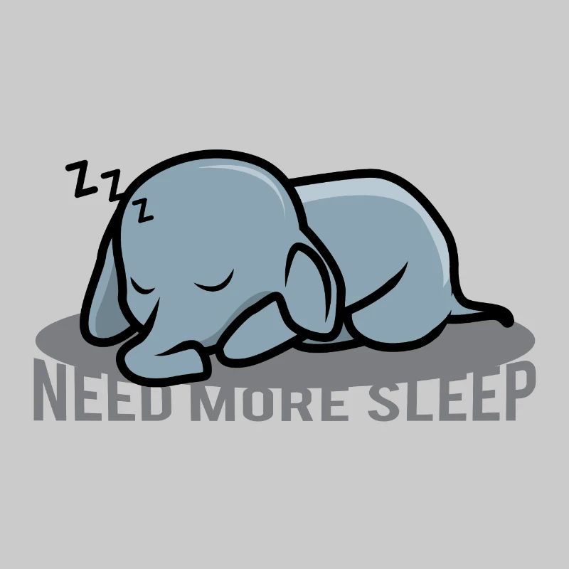 Petit éléphant a besoin de plus de rêve de lit de sommeil
