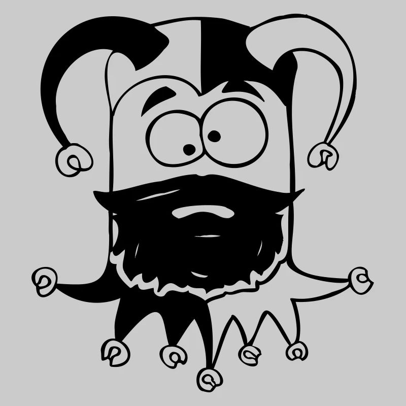 Jester squinting cube