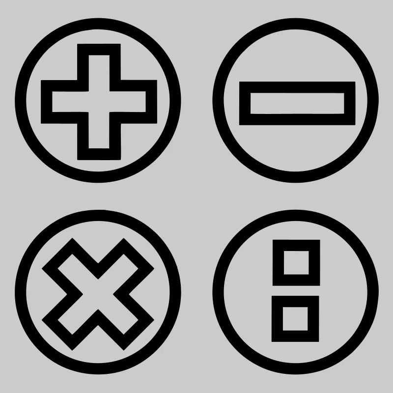 Logo mit vier Emblemen berechnen Schattenbild