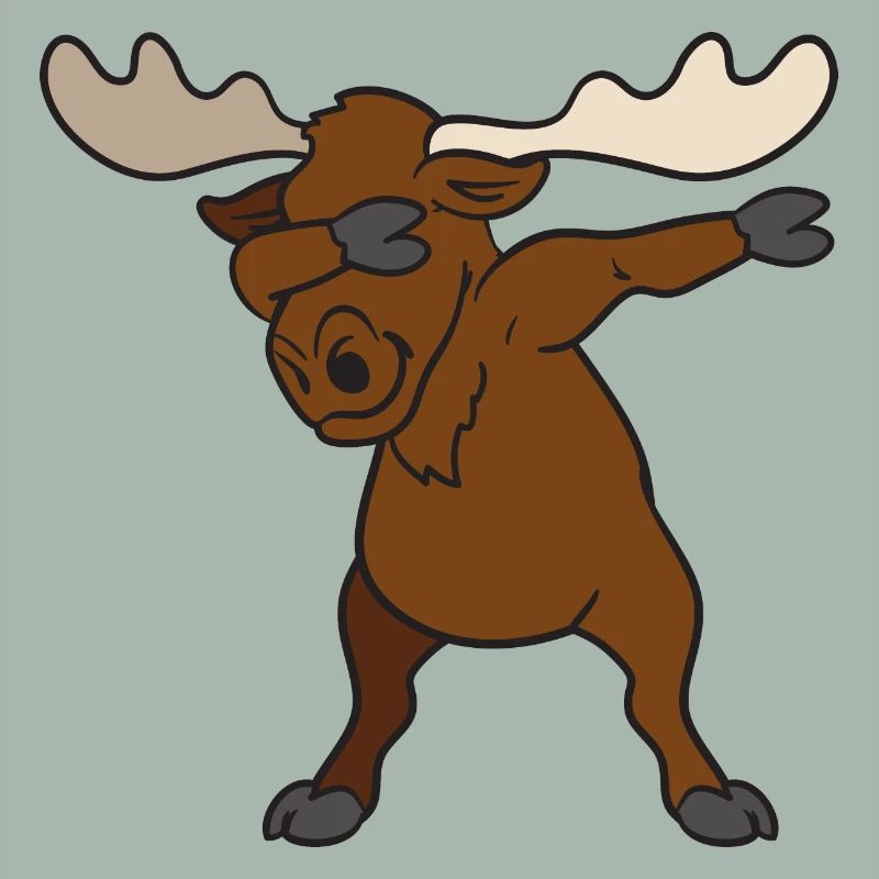 Dabbing Dab Elch