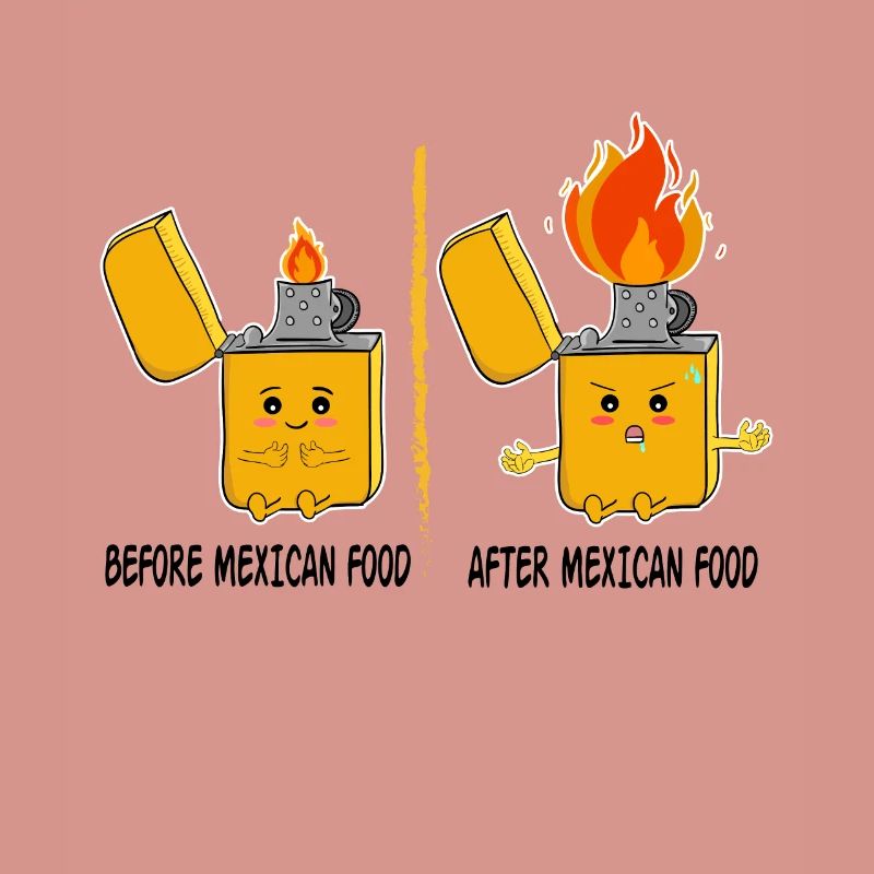 Lighter Gift Idea Mexico Sharp Food