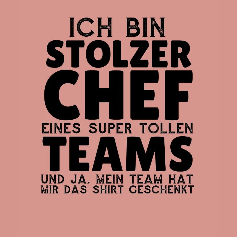 Stolzer Chef eines tollen Teams