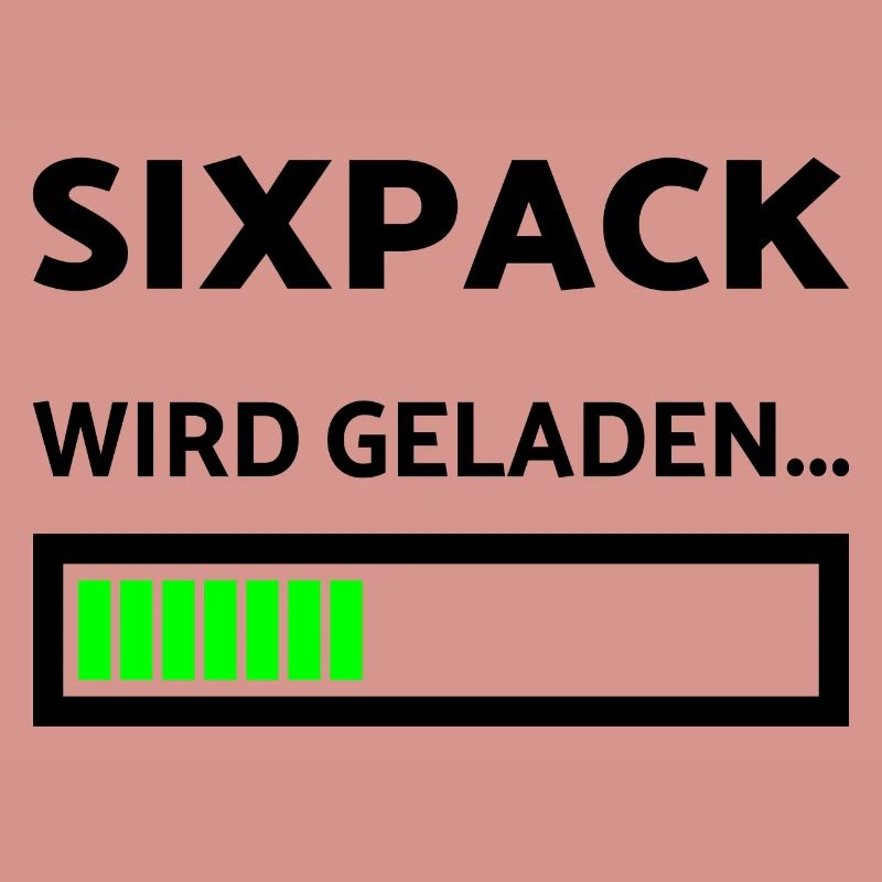 Sixpack wird geladen Sport Lustiges Training
