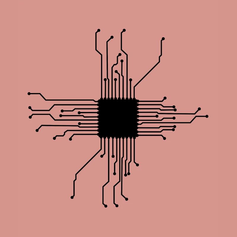 CPU Herz Computerchip Geek Computer Nerd Geschenk