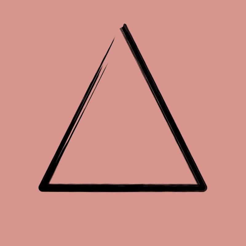 Weathered triangle frame