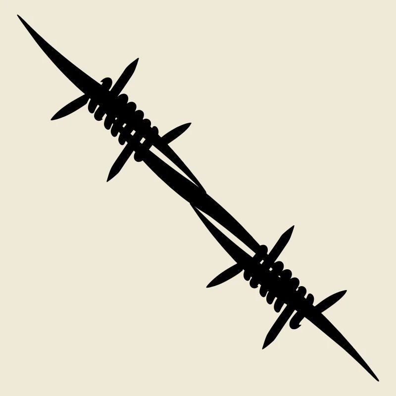 Barbed wire coupling piece