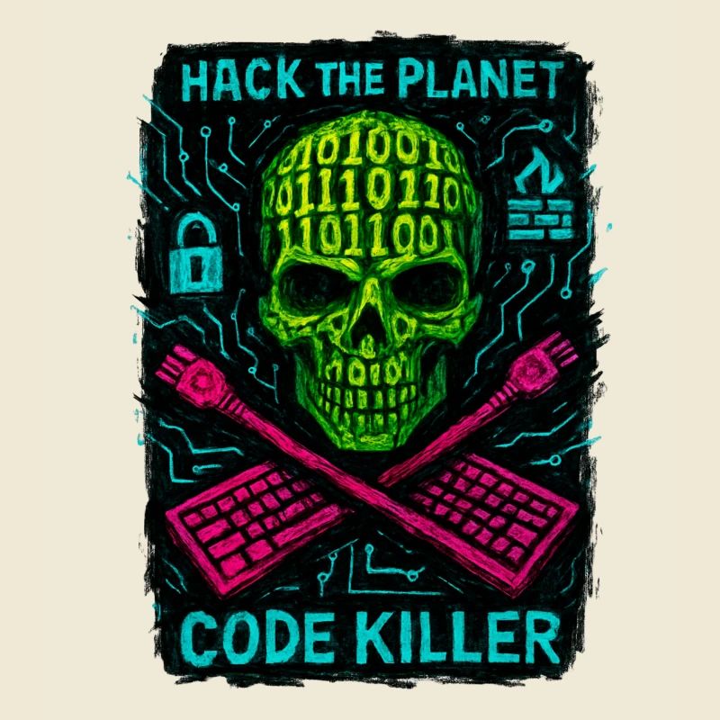 Hack the Planet Code Killer - Cyber Security