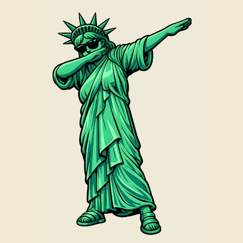 Dabbing Freiheitsstatue