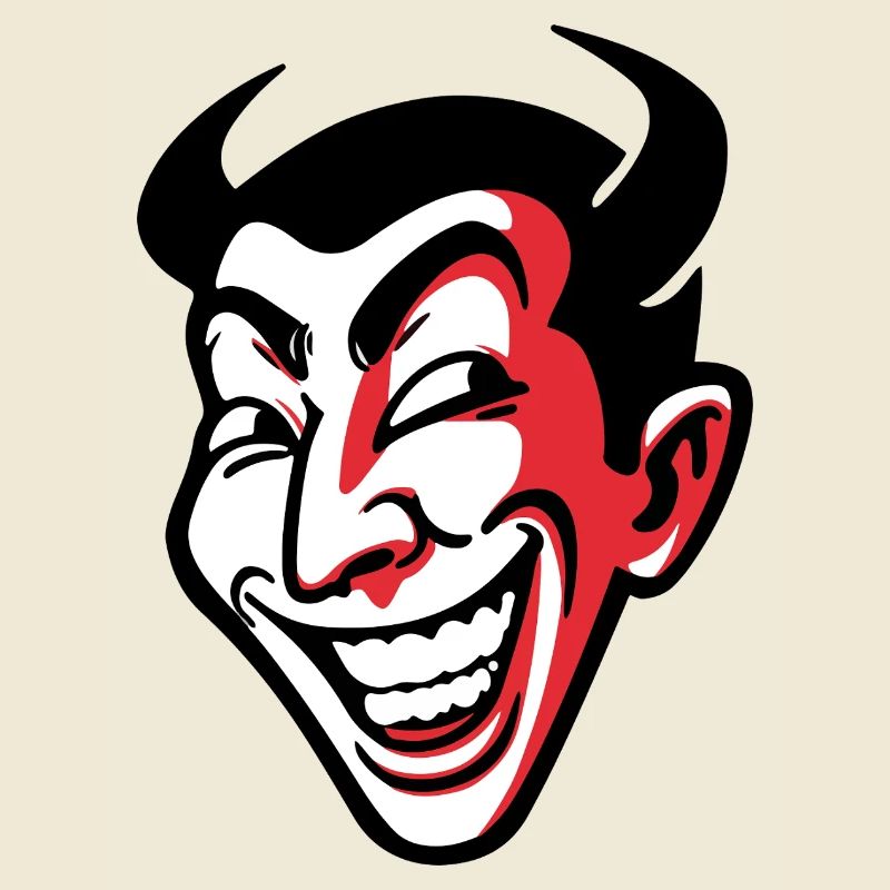 Conception expressive de visage comique souriant