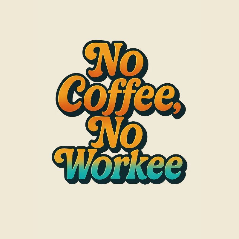 Conception audacieuse de citation de motivation de café