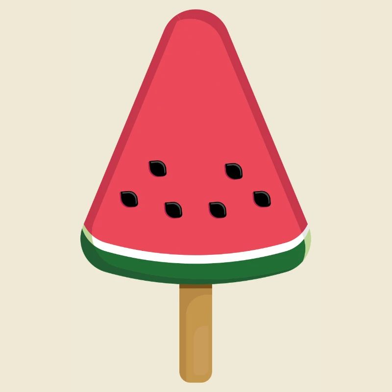 Tranche de popsicle à la pastèque