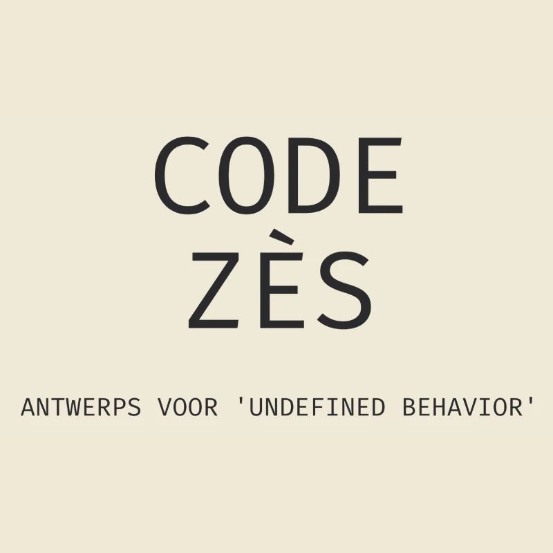 Antwerp: "Code Zès!" – Tech Dialect Shirt