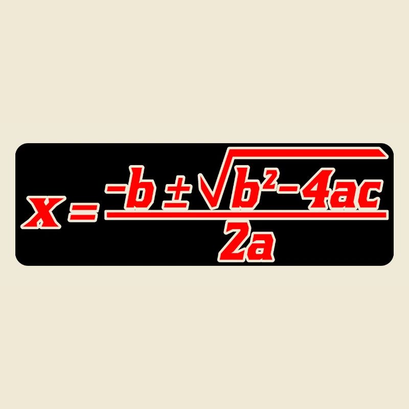 Quadratic Formula For Math Class 6