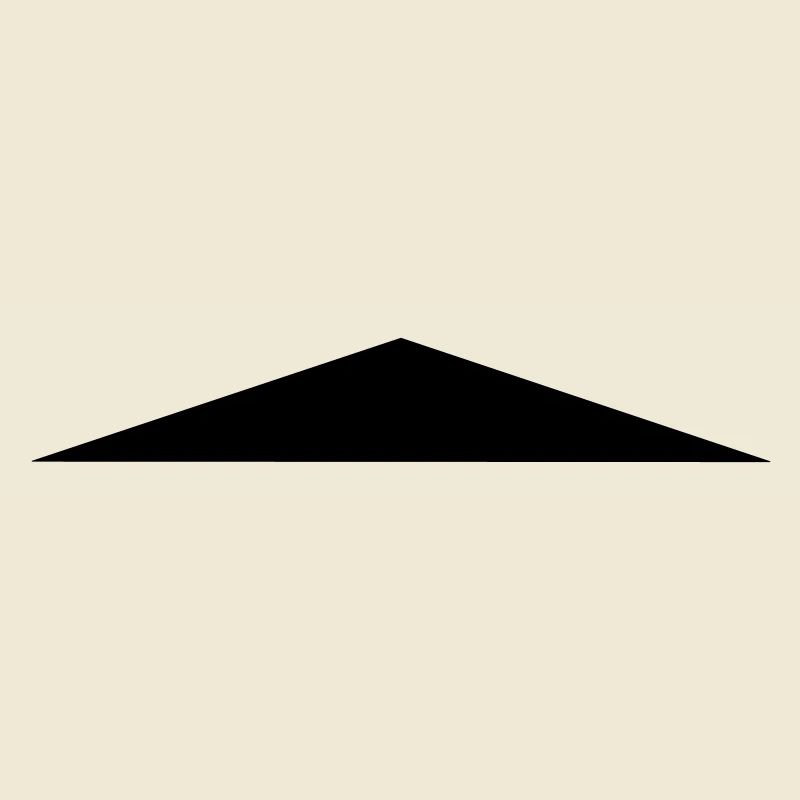Isosceles triangle / / flat