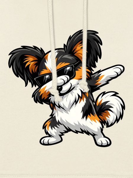 Dabbing Papillon im Comic Stil