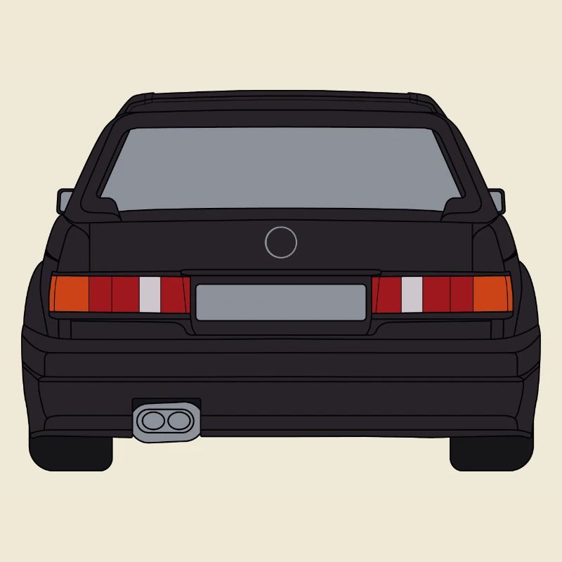 Conception de silhouette de voiture de sport rétro