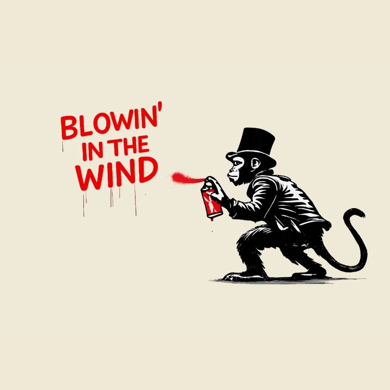 Windspray-Affe Graffiti