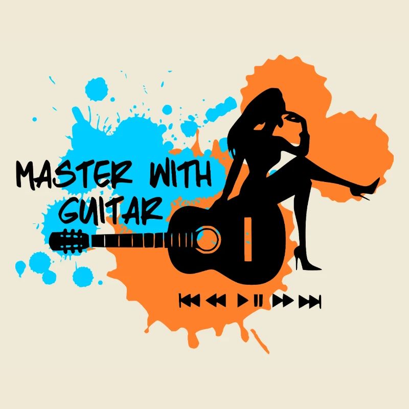Master with guitar - Blue Orange