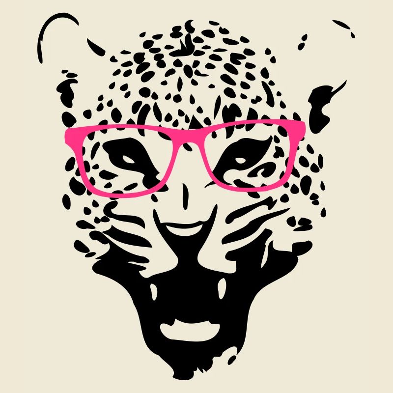 Leopard nerd glasses 2c
