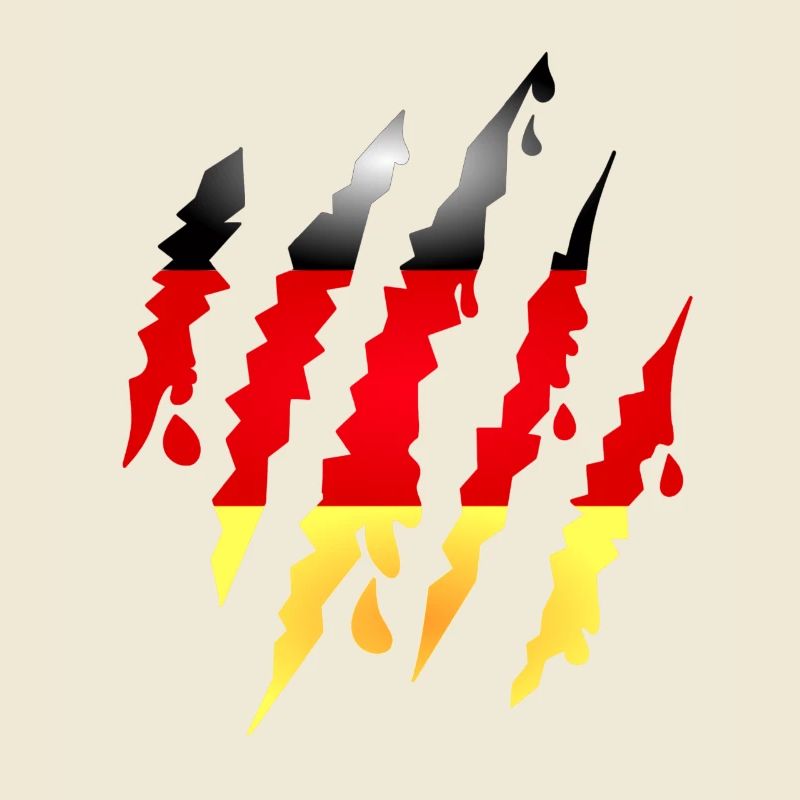 Griffes Griffes avec drapeau de l’Allemagne