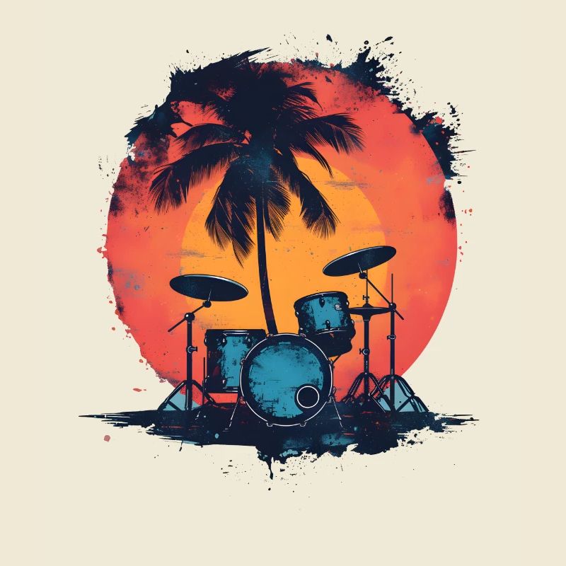 Drumkit Zeichnung