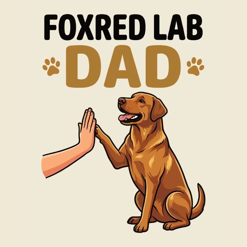 Fox Red Lab Dad – High Five Hund Design