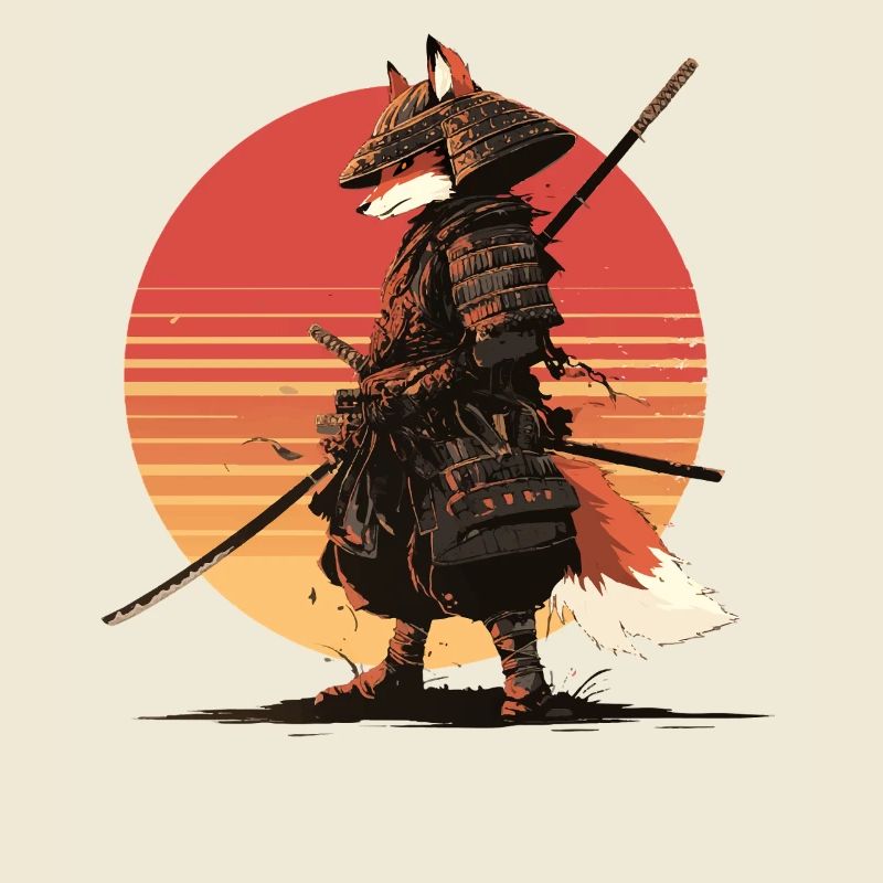 Samurai Fox at Sunset