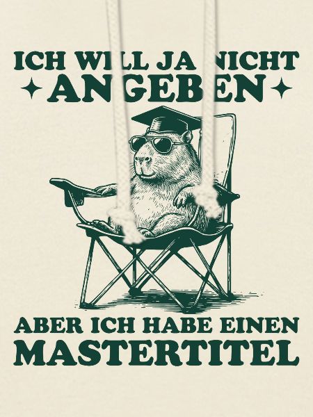 Mastertitel Capybara mit Master Abschluss