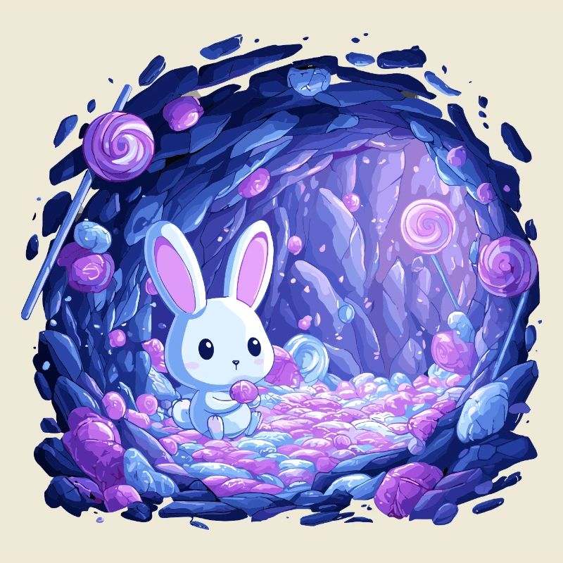 Sugar Cave Bunny in Candy Light