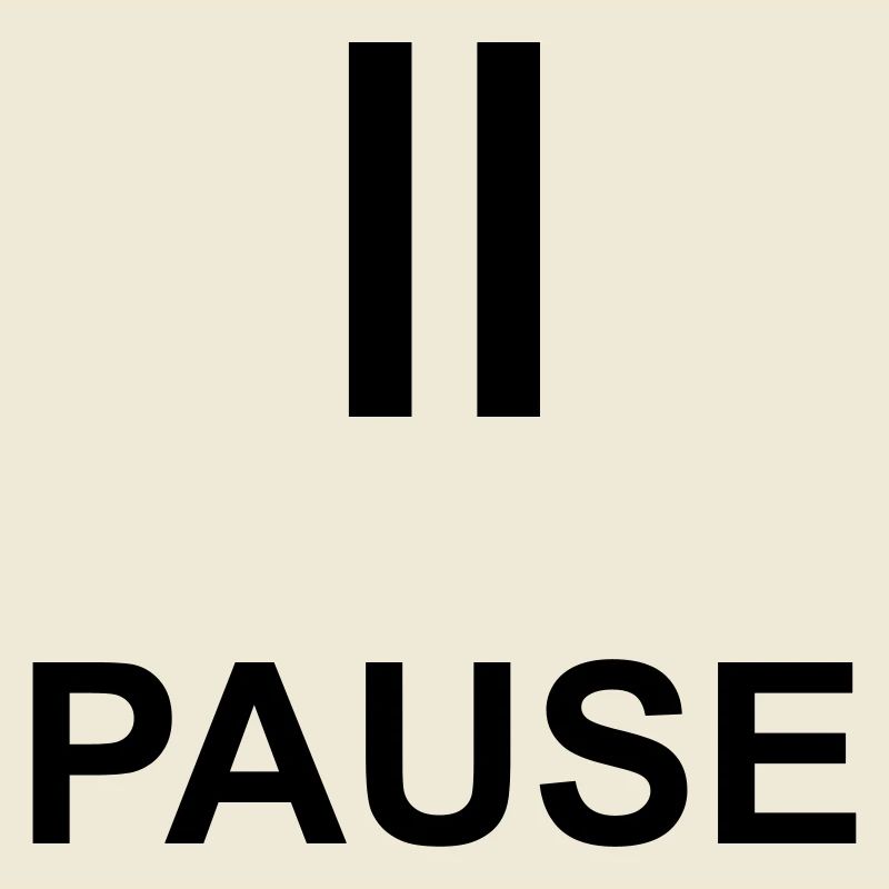 Pause Auszeit Geschenk Statement