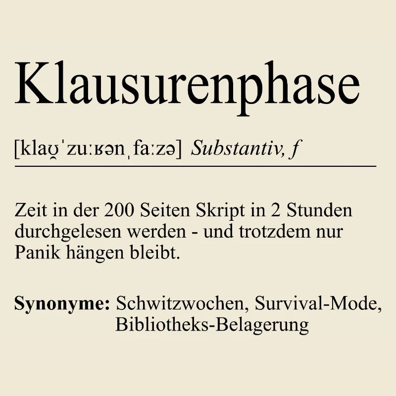 Unispruch « Phase d’examen » Cadeau, étudiants