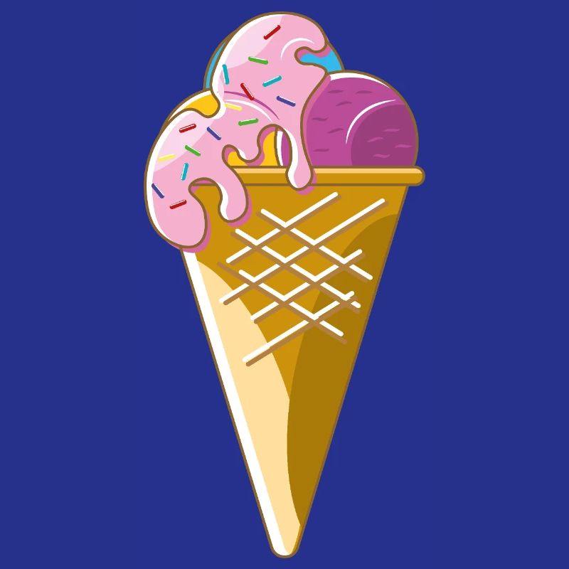Glace dans un cornet