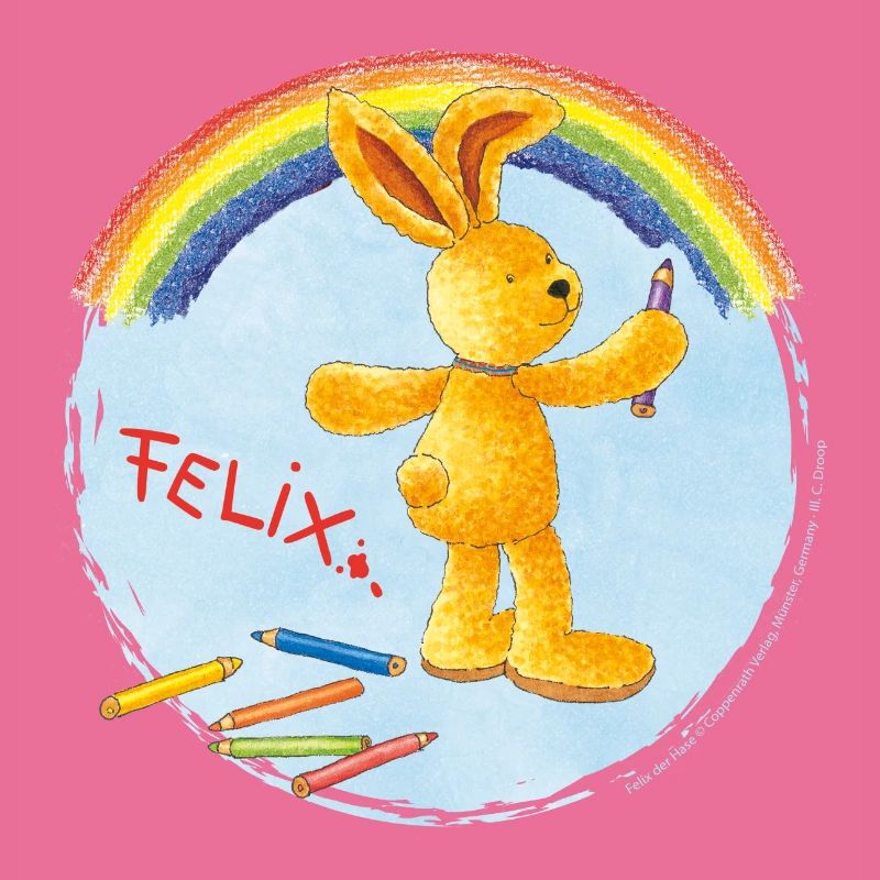Felix the Rabbit Paints Rainbow