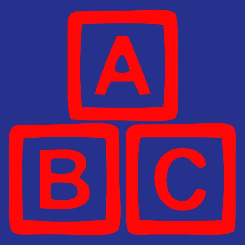 Conception contrastée de bloc ABC