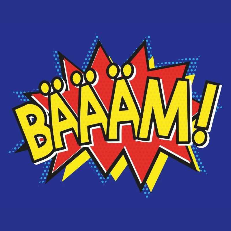 BÄÄÄM Comic Strip Action Bubble - Pop-Art Style